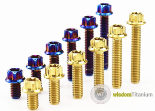 GR5 titanium bolt nut for bike tuning 