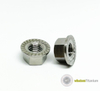 Titanium Hex Nut with Serrated Flange
